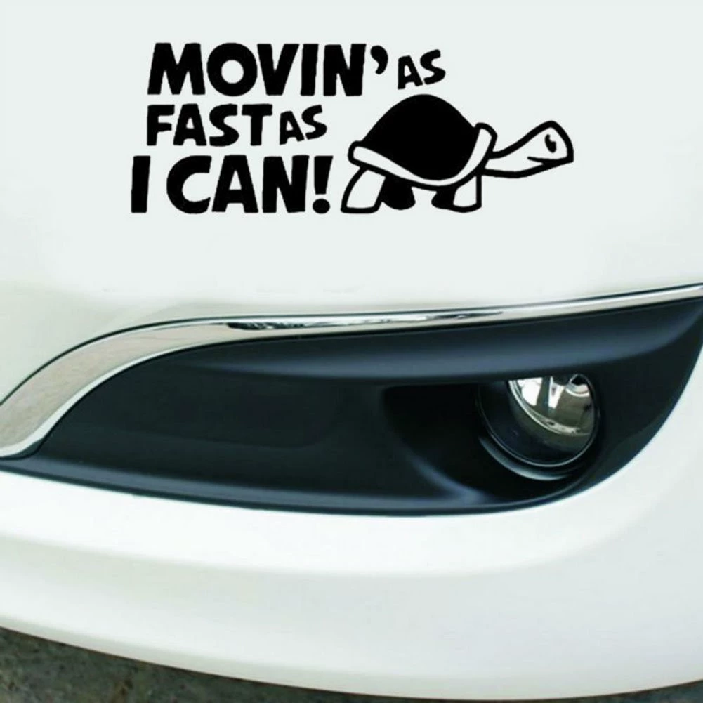 S150 MOVIN'AST AS I can!Персонализированная светоотражающая предупреждающая наклейка для машины