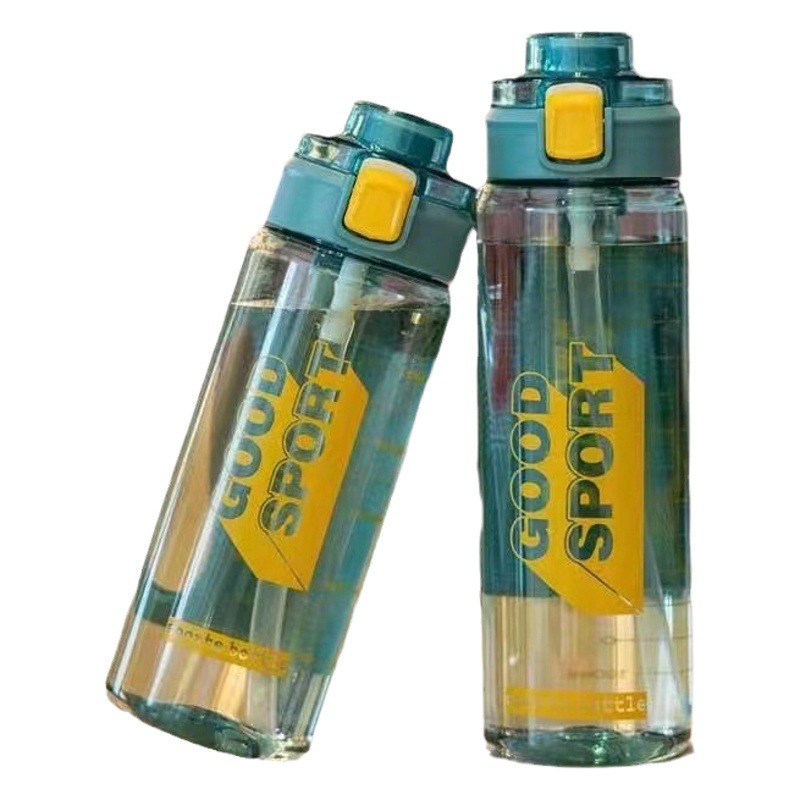 FUENTE Fábrica Tianyi 0949 espacio Taza contraste color bebida directa taza de plástico paja taza de plástico portátil de mano taza de plástico