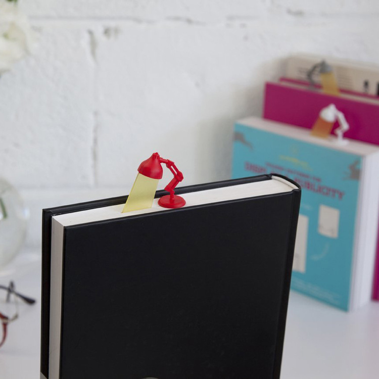 Creative student table lamp style reading book and signature…
