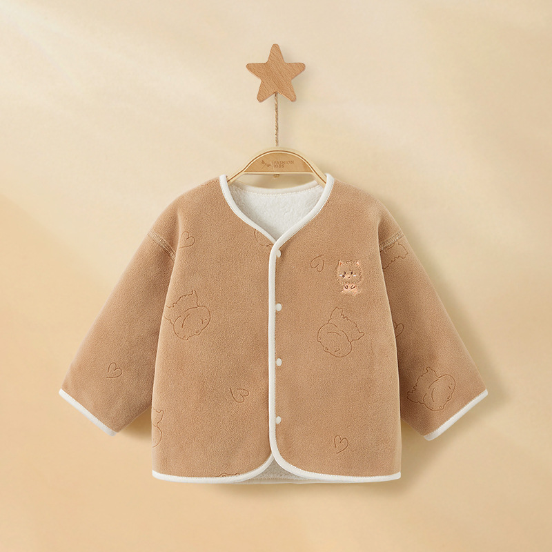 Primavera, otoño, invierno, ropa de invierno para niños, niñas, cardigans para niños pequeños, ropa cálida, chaqueta de bebé