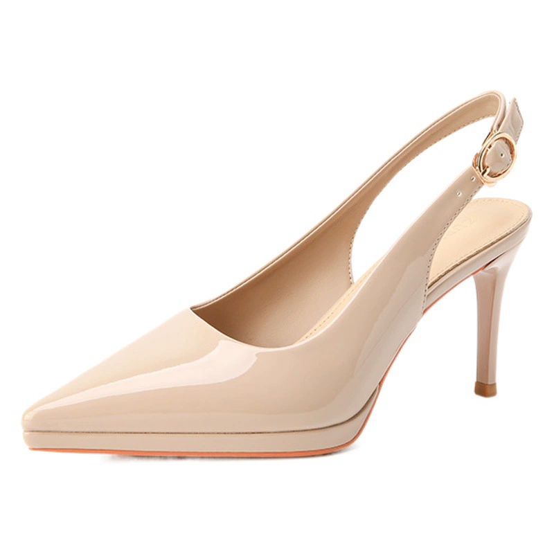 Женские летние новые привлекательные босоножки на шпильке с острым носком 8088C, босоножки на высоком каблуке в сказочном стиле, однослойная обувь в Корейском стиле