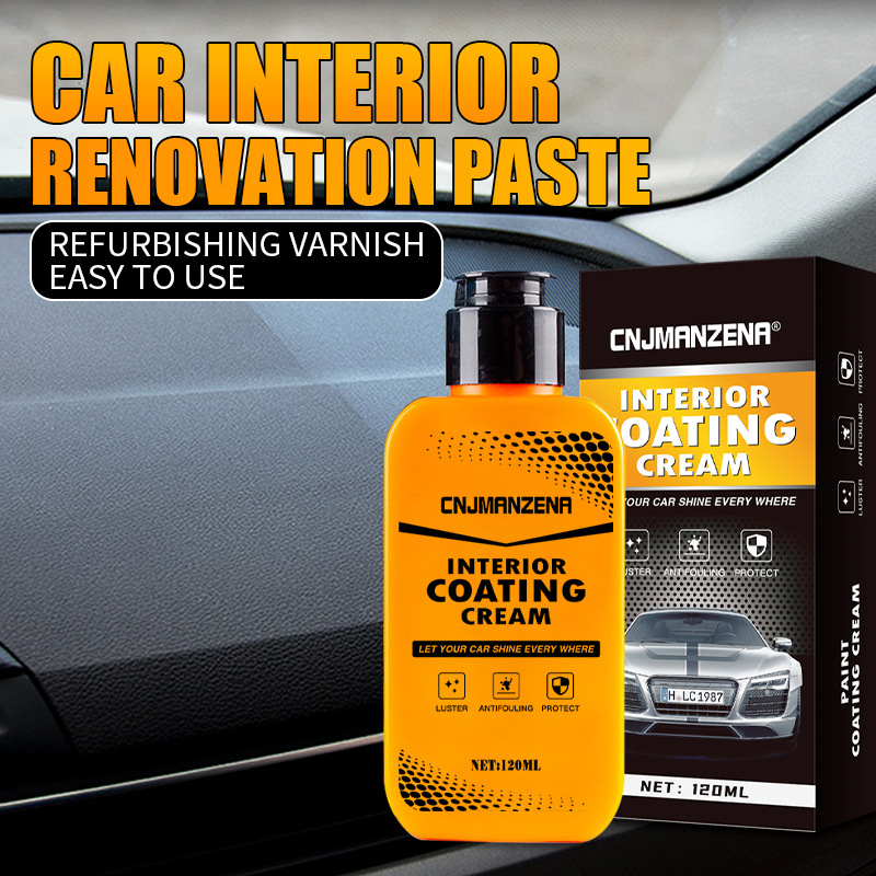 Asiento de cuero de coche mantenimiento líquido aceite interior renovación recubrimiento especial cera cuero mantenimiento completo Inglés versión transfronteriza