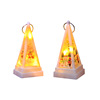 Christmas triangular jewelry, electronic night light, candle, LED layout, decorations