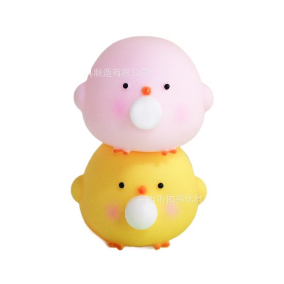 Creative spit bubble adorable pet pinch music alms bowl chicken cute toy chicken desktop decoration decompression doll wholesale