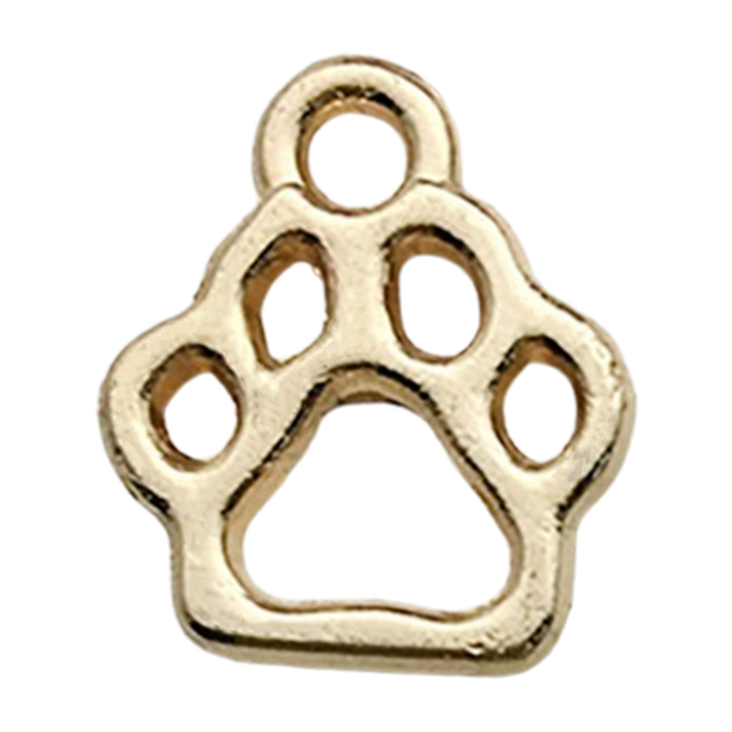 18336-kc 금 아연 합금 프레임 작은 고양이 발톱 곰 발 11x13mm-0.6g