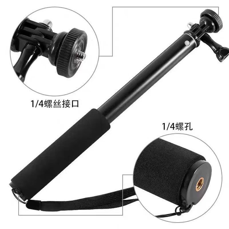 厂家伸缩自拍杆 铝合金手机相机延长杆 相机gopro运动相机自拍杆|undefined