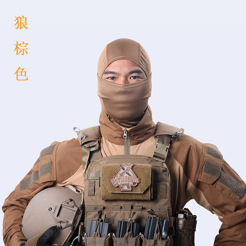 Jefe de camuflaje Ninja sombrero de secado rápido transpirable deportes bufanda al aire libre a prueba de viento a prueba de arena camuflaje bufanda