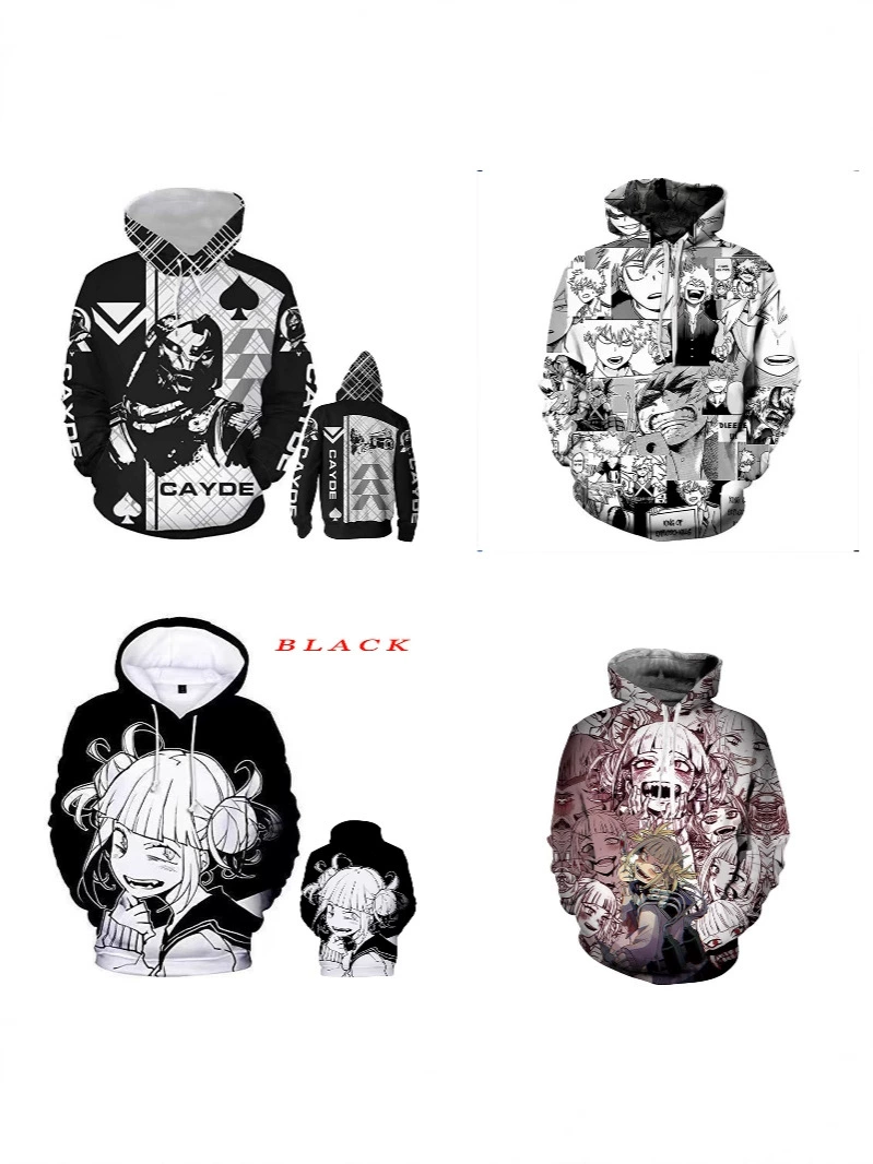 YXXY внешнеторговые поставки 3D толстовка с цифровой печатью худи косплей аниме куртка