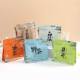 Eight-sided sealed tea bag can be printed logo aluminum foil bag text play black tea food packaging bag self-sealing bag lanyard coffee