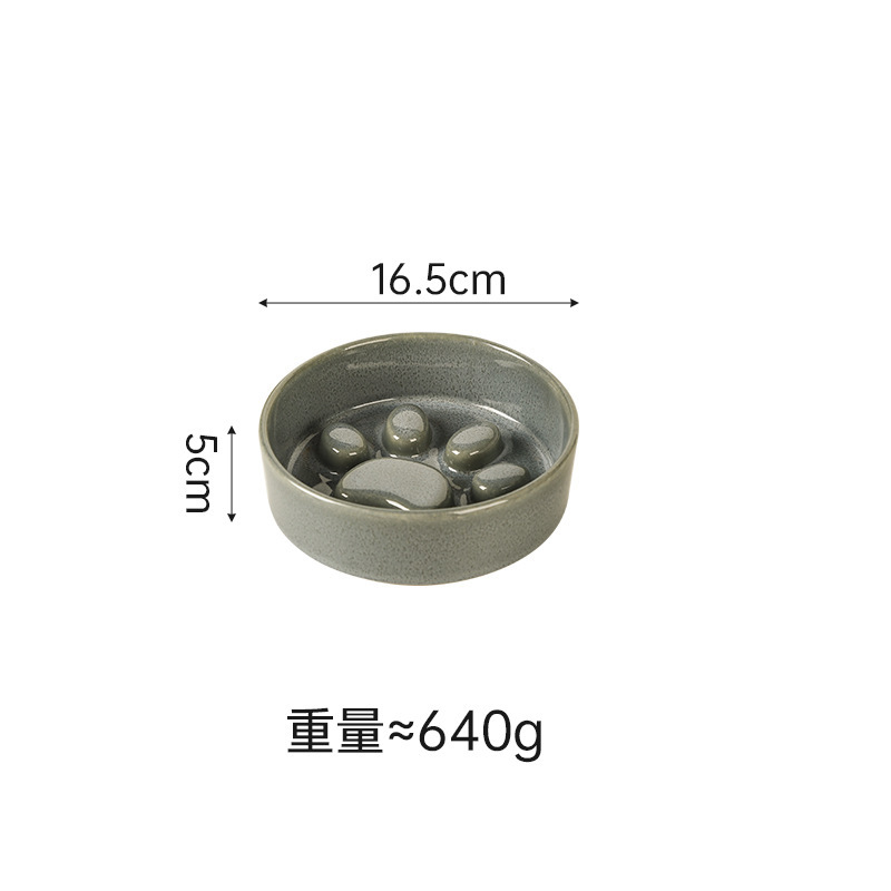 日式窑变陶瓷宠物猫碗盆狗碗饮水碗双碗保护颈椎慢食碗防噎防打翻|undefined