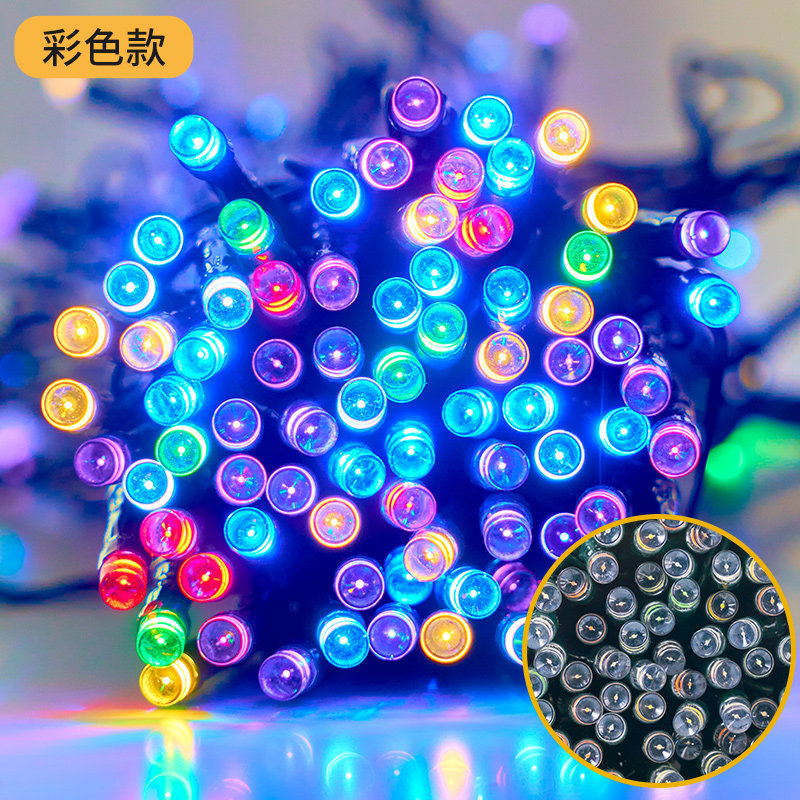 Solar al aire libre impermeable lámpara LED estrella pequeña lámpara de color lámpara de lámpara parpadeo lámpara de lámpara de lámpara