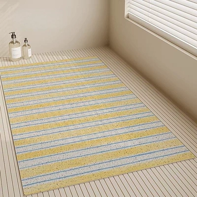 Cross-Border Silk Loop Bathroom Floor Mat, Full-Cover Hollow Carpet for Bathroom and Shower Room, Children's Non-Slip Anti-Fall Bath Mat (Avtomobil döşəmə paspasları) - line-1-5080cm