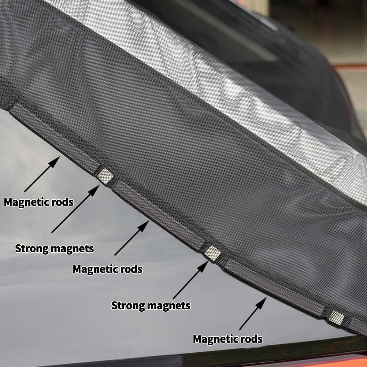 Car Trunk Mosquito Net, Magnetic Sunshade, Off-Road Business Vehicle Privacy Mosquito Net, Tailgate Insect-Proof Net Wholesale