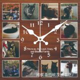 Пользовательские -приготовленные деревянные доски, висящие часы, ремесленные ремесленные, бортовые горячие часы гибкие производственные часы