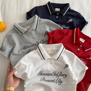 ��ͯPOLO��2026�������ļ���Ʒ��Ůͯ���Iӡ������T�����ٴ�����
