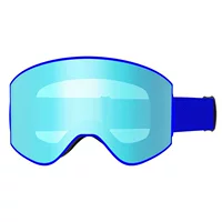 Анти-UV снежные очки для взрослых, двухслойные противотуманные магнитные лыжные очки с HD-покрытием и изогнутой линзой