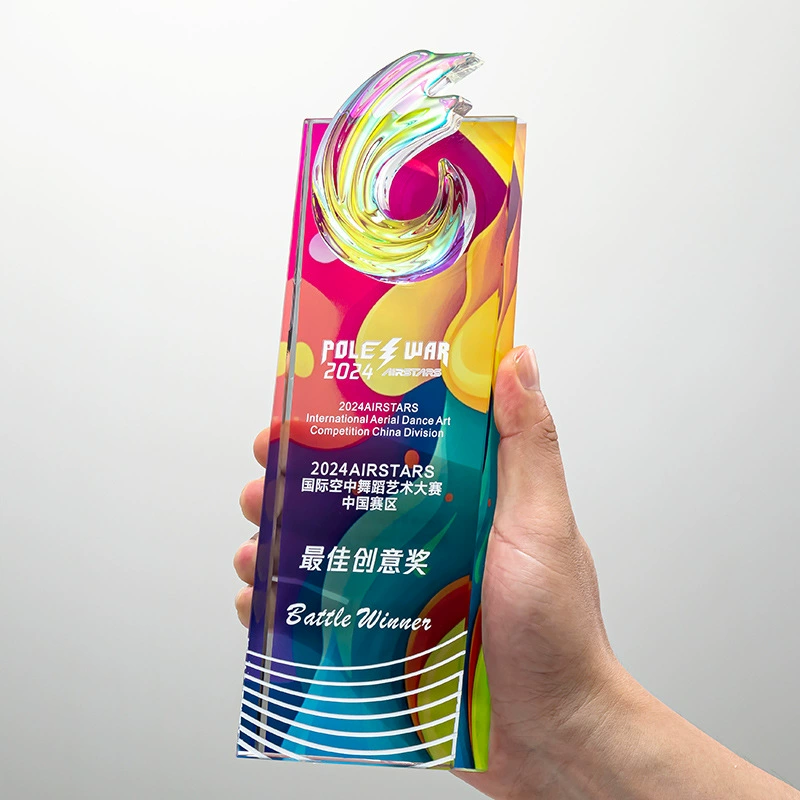Производитель спот цветной печати и гравировки трофей серии Feng Zhanwing Trophy присудил личный почетный трофей