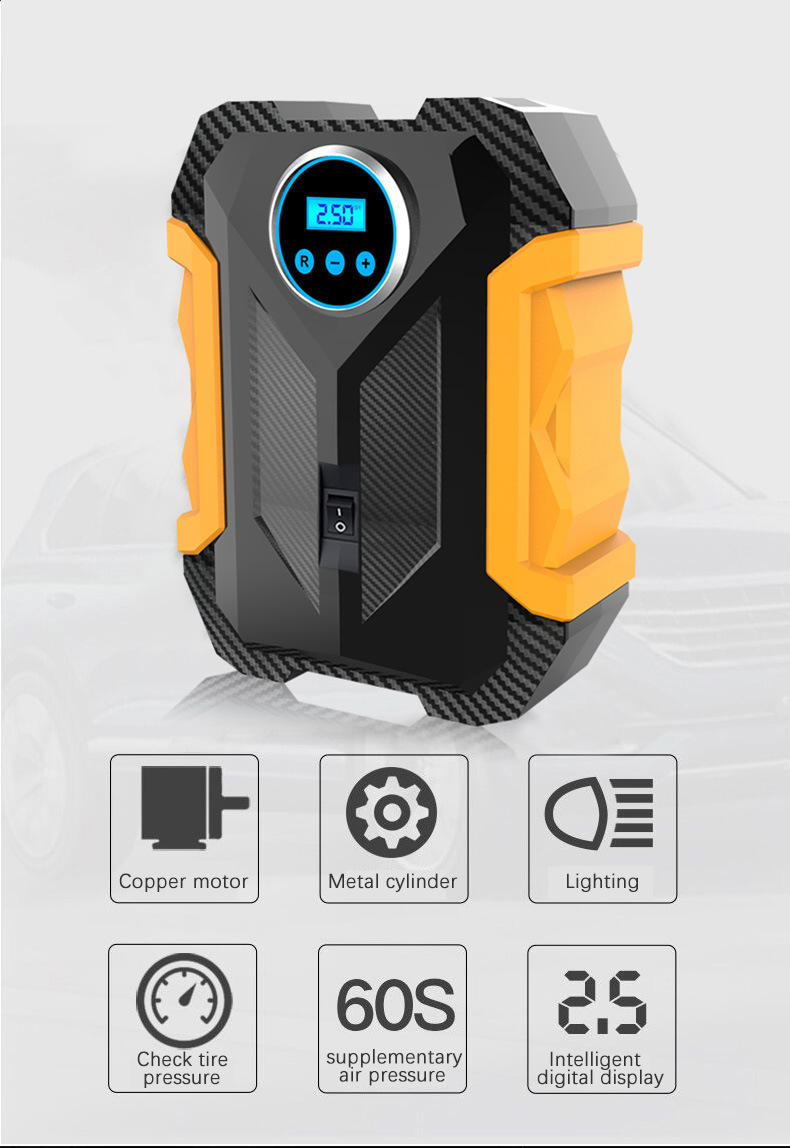 Multifunctional Car Portable Inflator Car Home Dual-Use SUV Portable Tire Inflator