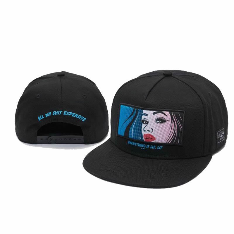 Sombrero de ala plana de comercio exterior, gorro de ajuste, gorro de coche, gorro de moda estadounidense, lote de entrega de una pieza de sol