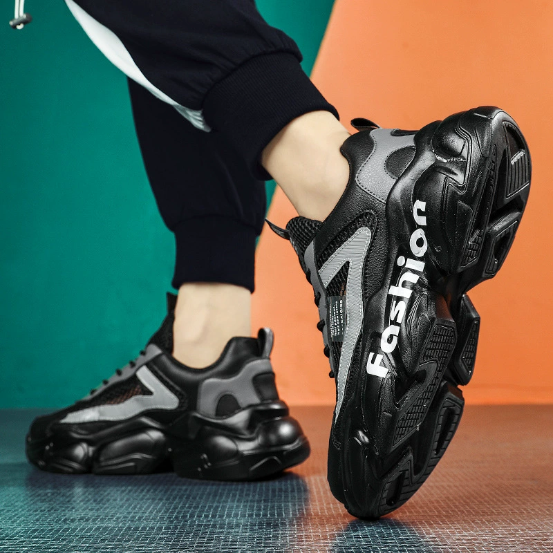 Мужские спортивные кроссовки для лета Dad Shoes 2024 модные новые тенденции дышащие кроссовки средней подошвы для бега мужские кроссовки оптом