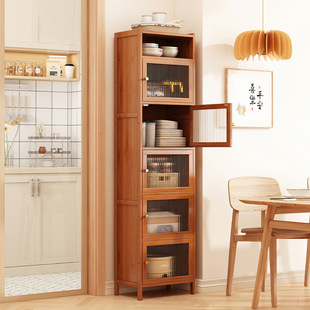 Sideboard Corner Gap Height Narrow Household Kitchen Rack Multifunctional Tea Cabinet Storage Cabinet Storage