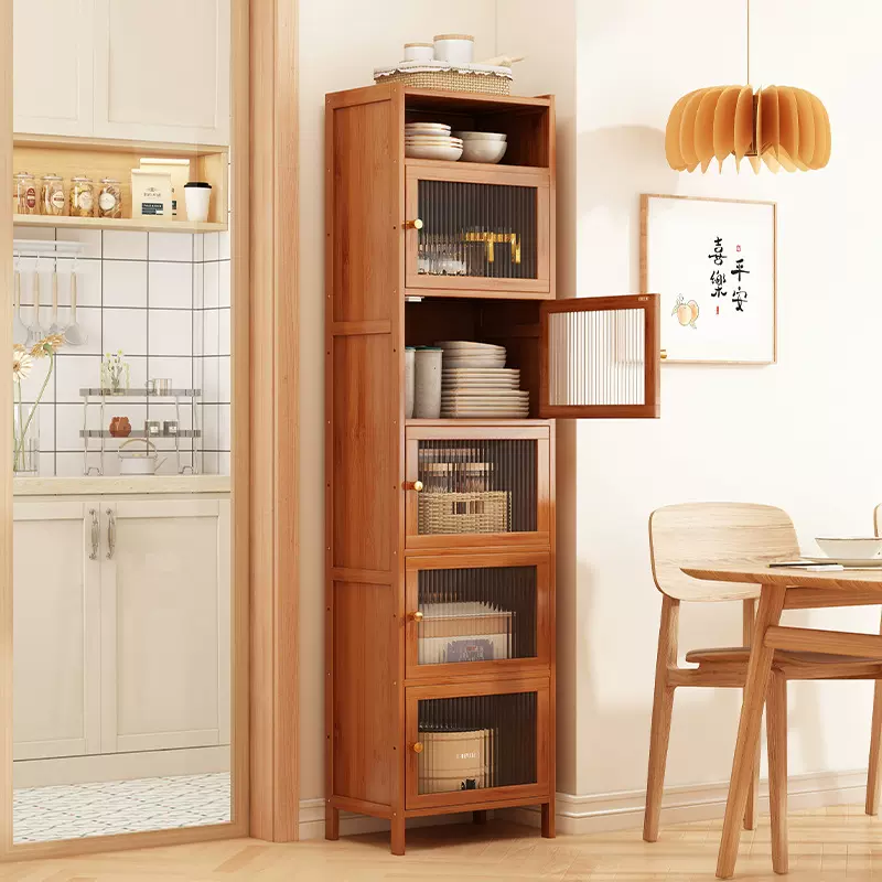 餐边柜转角夹缝加高窄款家用厨房置物架多功能茶水柜储物橱柜收纳