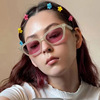 Glasses hip-hop style, retro square small sunglasses for leisure, Korean style