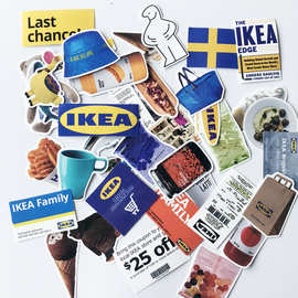 日韩宜居风装饰摩托车汽车自行车滑板手机电脑平板亮膜DIY贴纸