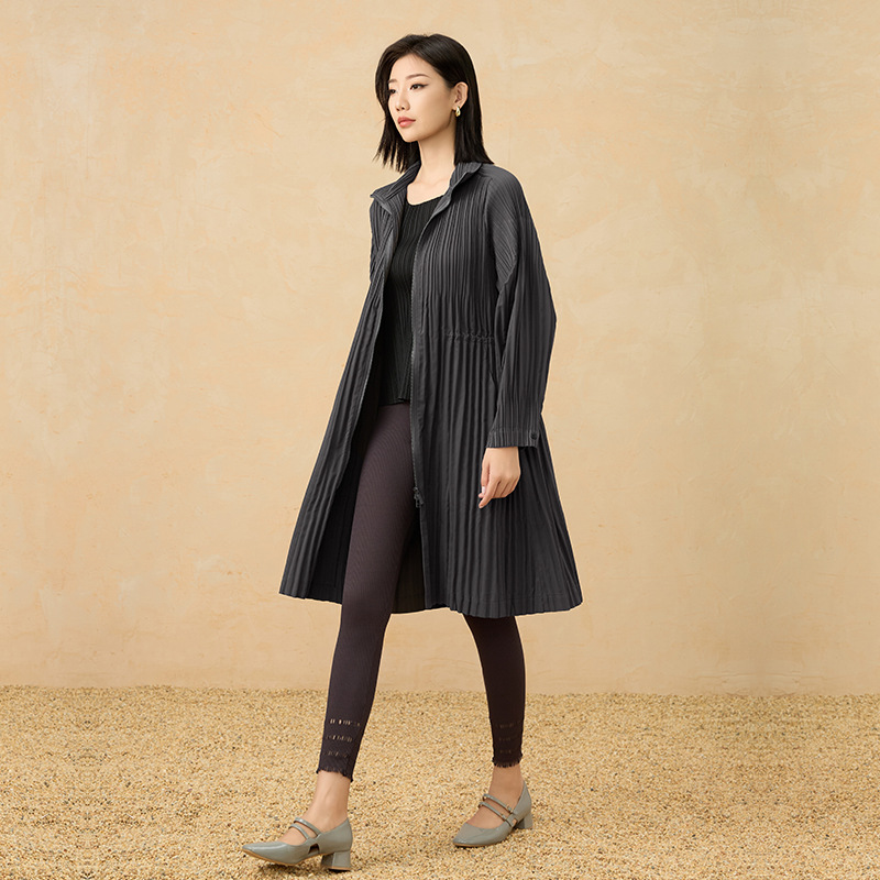 ウインドブレーカージャケット 2025春秋新作 高級感のあるスタンドカラー ゆったりとしたおしゃれで快適なミドル丈ジッパーカーディガンジャケット