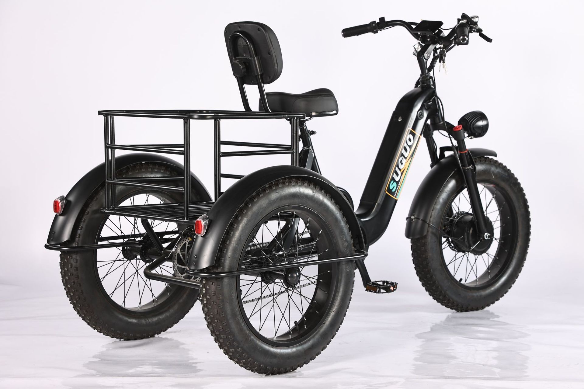20-inch Fat Tire Snow Electric Tricycle Bicycle Lithium Battery