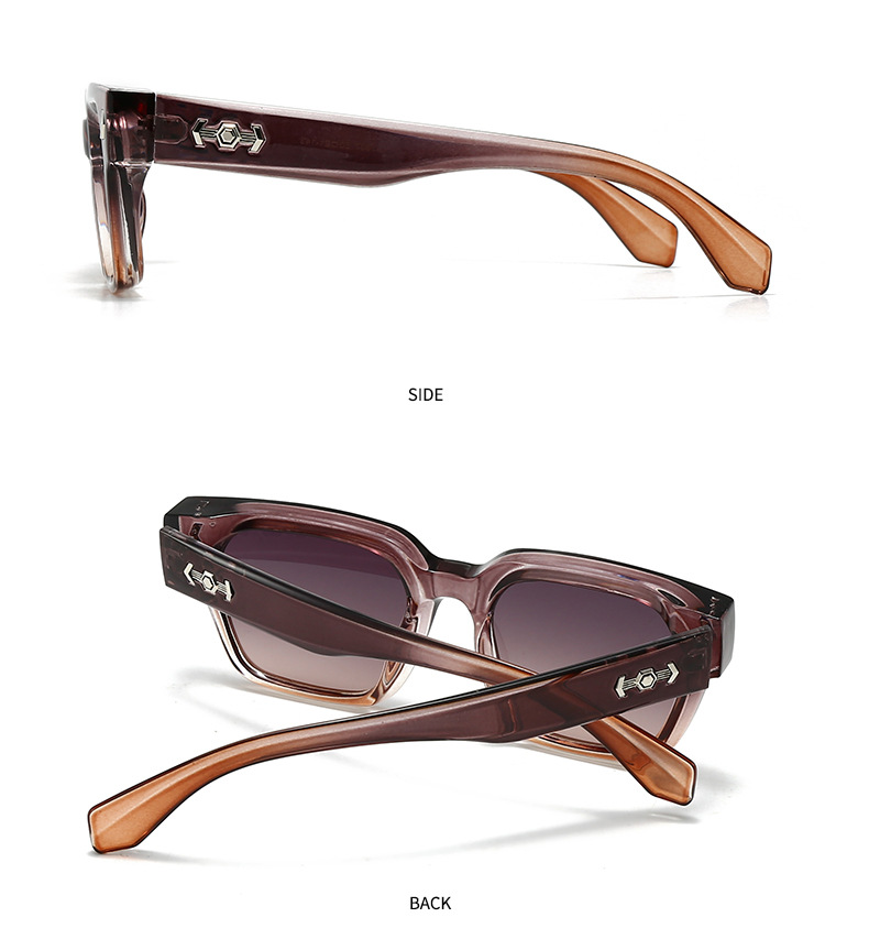 Herren Sonnenbrille Mit Quadratischem Rahmen Für Den Street-look_voghion.com
