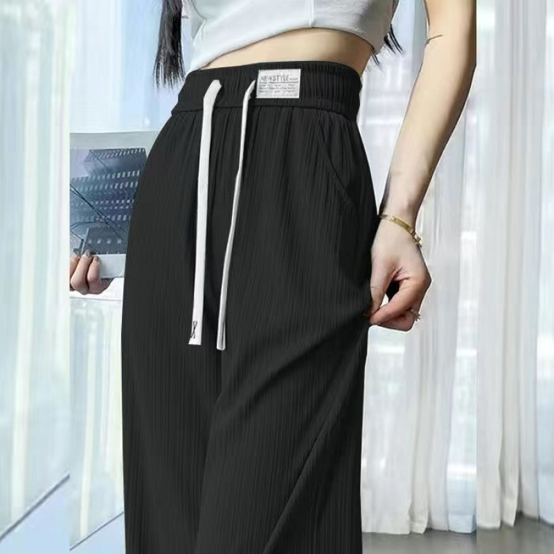 欧棉绒阔腿裤女加绒裤子冬季2025新款秋冬小个子加厚窄版直筒女裤|undefined
