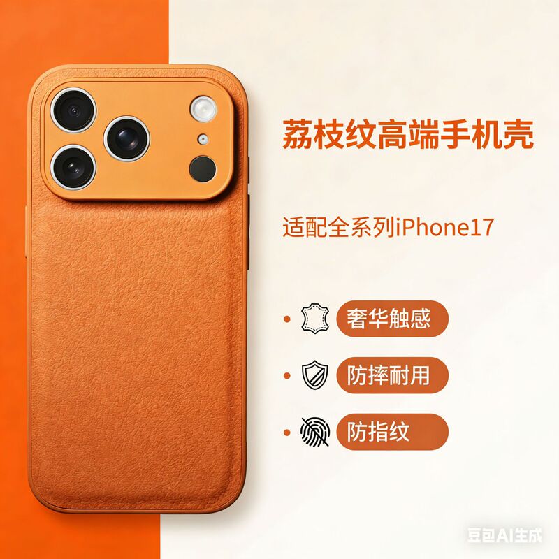 Litchi Pattern Leather Case Suitable for Apple 17, iPhone 16 Pu Leather, 15 Full-Cover Anti-Drop Two-In-One Protective Case Litchi Pattern Leather Case Suitable for Apple 17, iPhone 16 Pu Leather, 15 Full-Cover Anti-Drop Two-In-One Protective Case