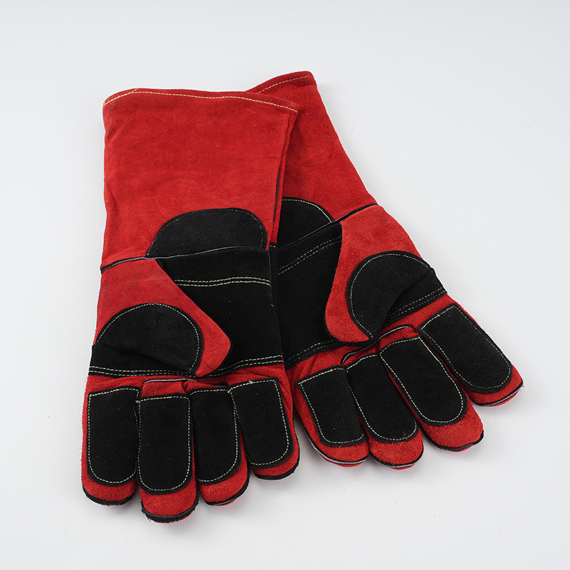 Guantes de soldadura eléctrica largos guantes de protección laboral guantes de aislamiento térmico guantes de soldadura eléctrica a prueba de quemaduras guantes de protección laboral image 3