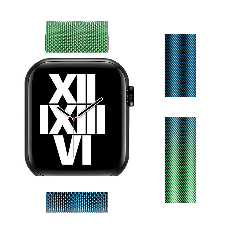 Adecuado para Apple reloj de Milan agradable iwatch1-9 generación SE correa de hebilla magnética de acero inoxidable