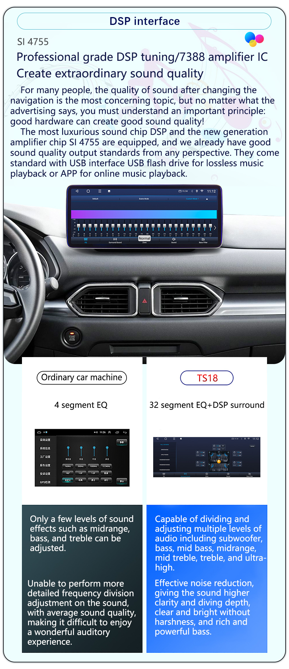 Suitable for 17-25 Models 12.3inch Mazda Cx-5 Central Control Android Qualcomm Eight-Core Dual-System Large-Screen Navigator