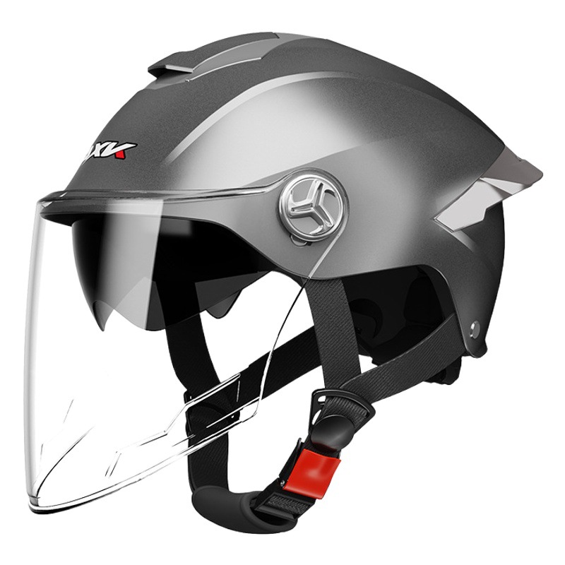 Nuevo estándar nacional 3C certificado casco de motocicleta eléctrica hombres y mujeres batería de montar en verano casco de seguridad universal de cuatro estaciones para mujer