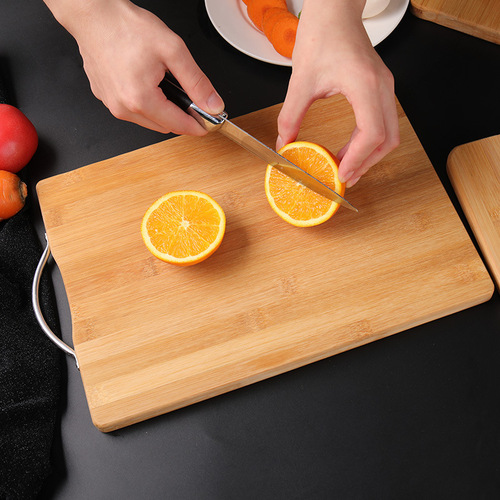 Directly sold from the source kitchen cutting board large thickened bamboo cutting board solid wood knife board inner handle cutting board bamboo wood cutting board