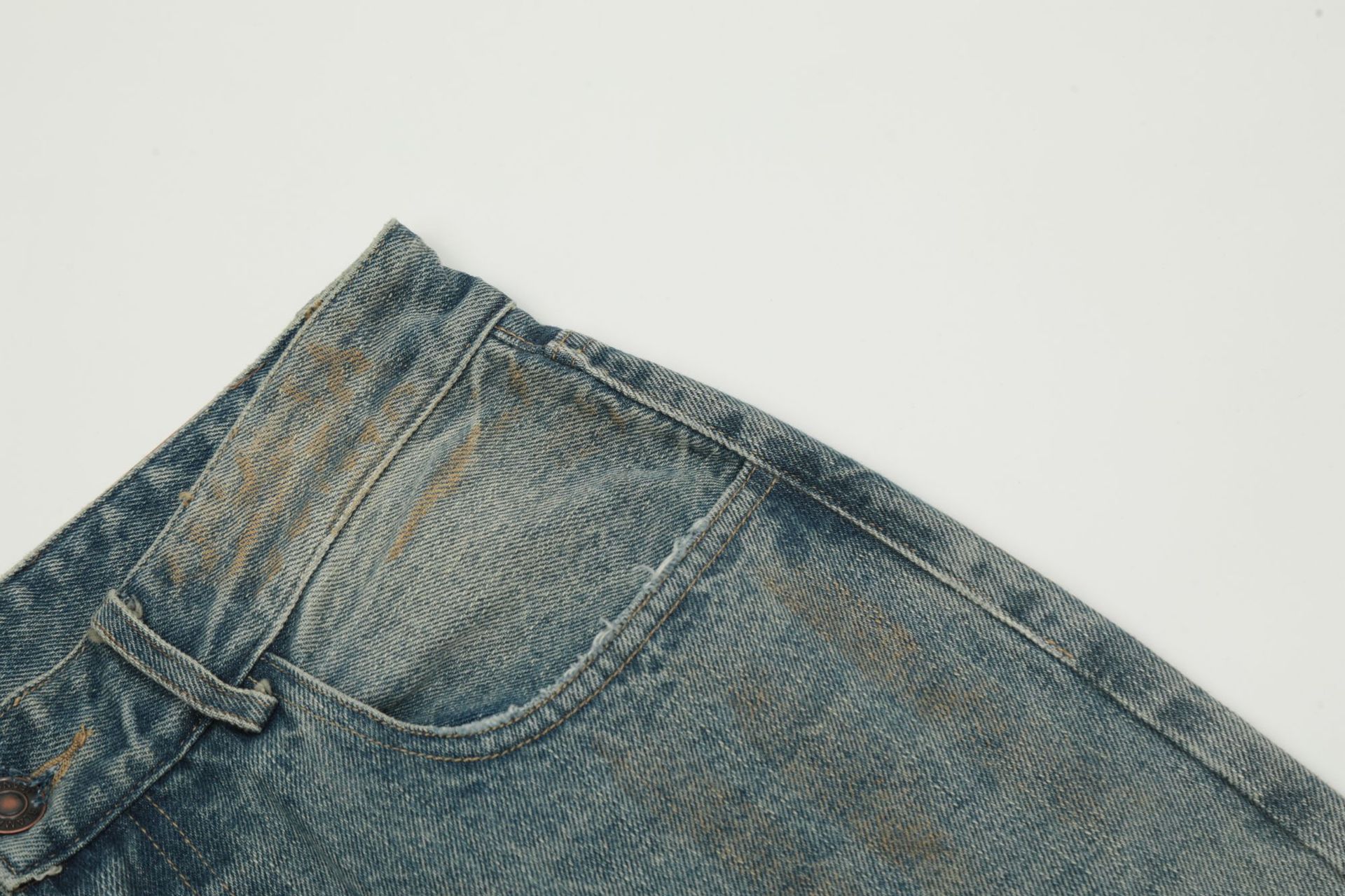 YON MODISH Herrenbekleidung 2024 Herbst Neues Produkt Meichao High Street Gewaschene und gebrauchte Cowboyhose_voghion.com