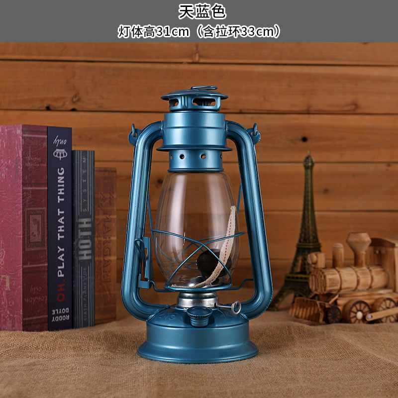 lámpara de aceite retro lámpara de caballo lámpara de queroseno portátil lámpara de camping lámpara de camping lámpara de camping lámpara de decoración de lámpara de campamento accesorios de fotografía