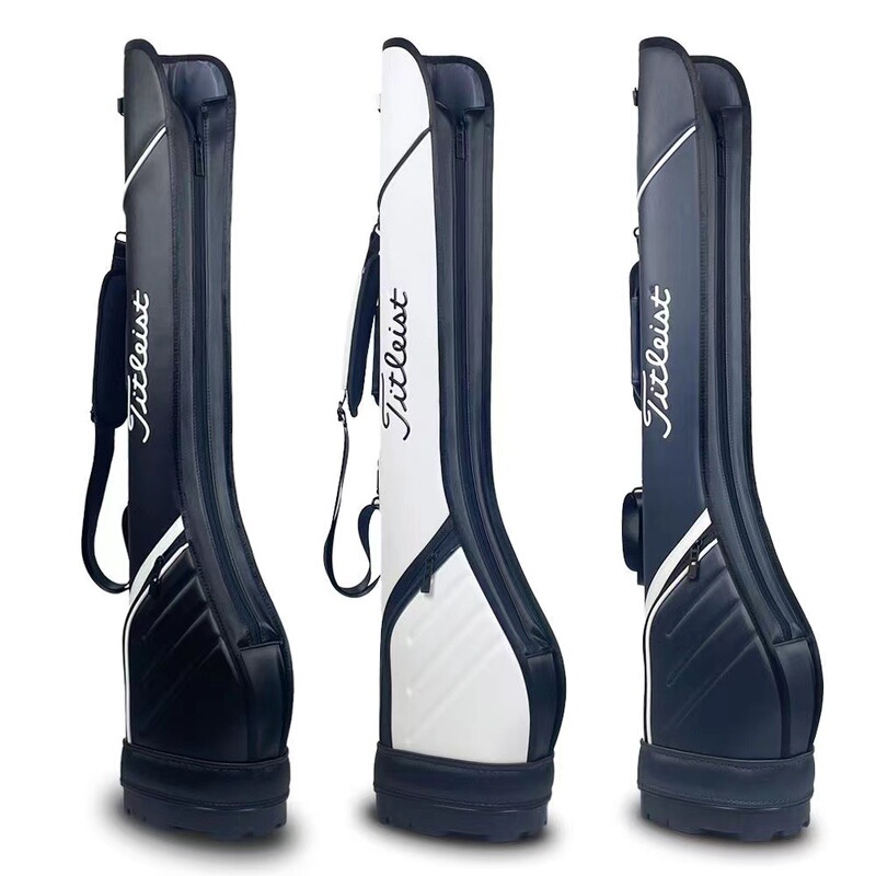 New Golf Gun Bag Waterproof and Wear-Resistant Pu Men's and Women's Fashionable Lightweight Golf Equipment New Product Black