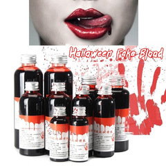Blood plasma fake blood Halloween blood bag prop blood cream vampire capsule fake bruise capsule blood spitting prop fake teeth