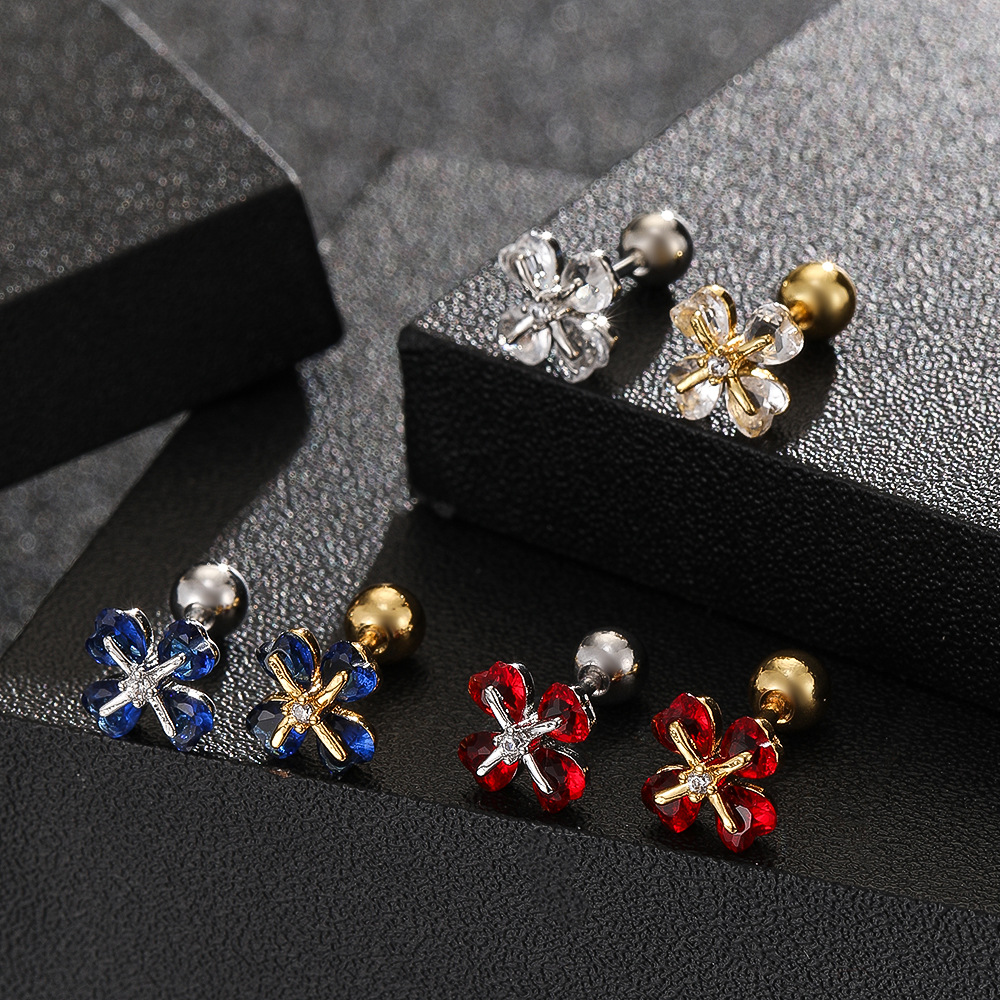 Labret stud lip piercing jewelry styling detail
