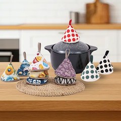 日式防烫锅帽锅柄套 珐琅锅砂锅专用三角把手隔热套 厨房烹饪配件