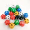 Multi -face digital dice 12 -sided colored acrylic dice calculation of color education supplies Cultural and education props wholesale