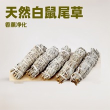 白鼠尾草香杖天然香熏线香塔香水晶消磁鲍鱼壳羽毛香氛净化香薰