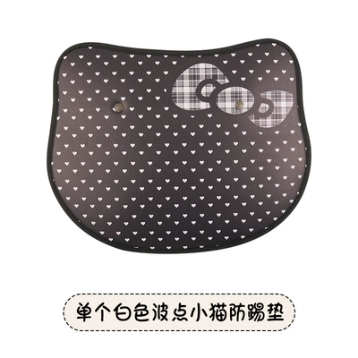 Car Anti-Kick Pad Kidsren's Seat Chair back anti-kick pad - heart-shaped-black-bow-cat-head-short-anti-kick-pad