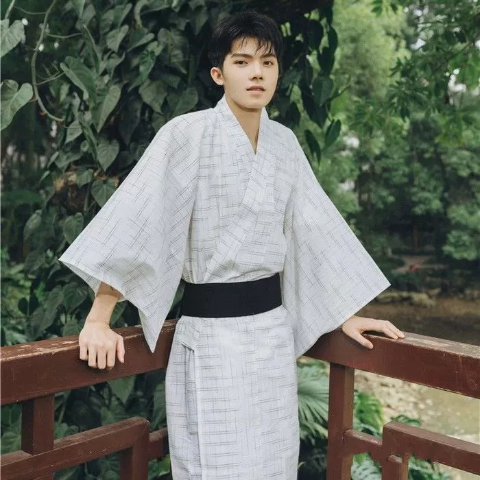 Японский кимоно, летняя банная robe, пижама, набор, косплей