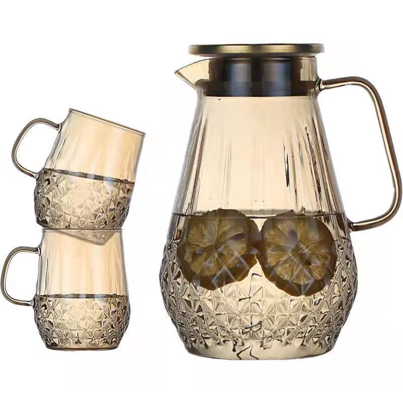 앰버 다이아몬드 냄비 1500ml 냄비 + 컵 2개