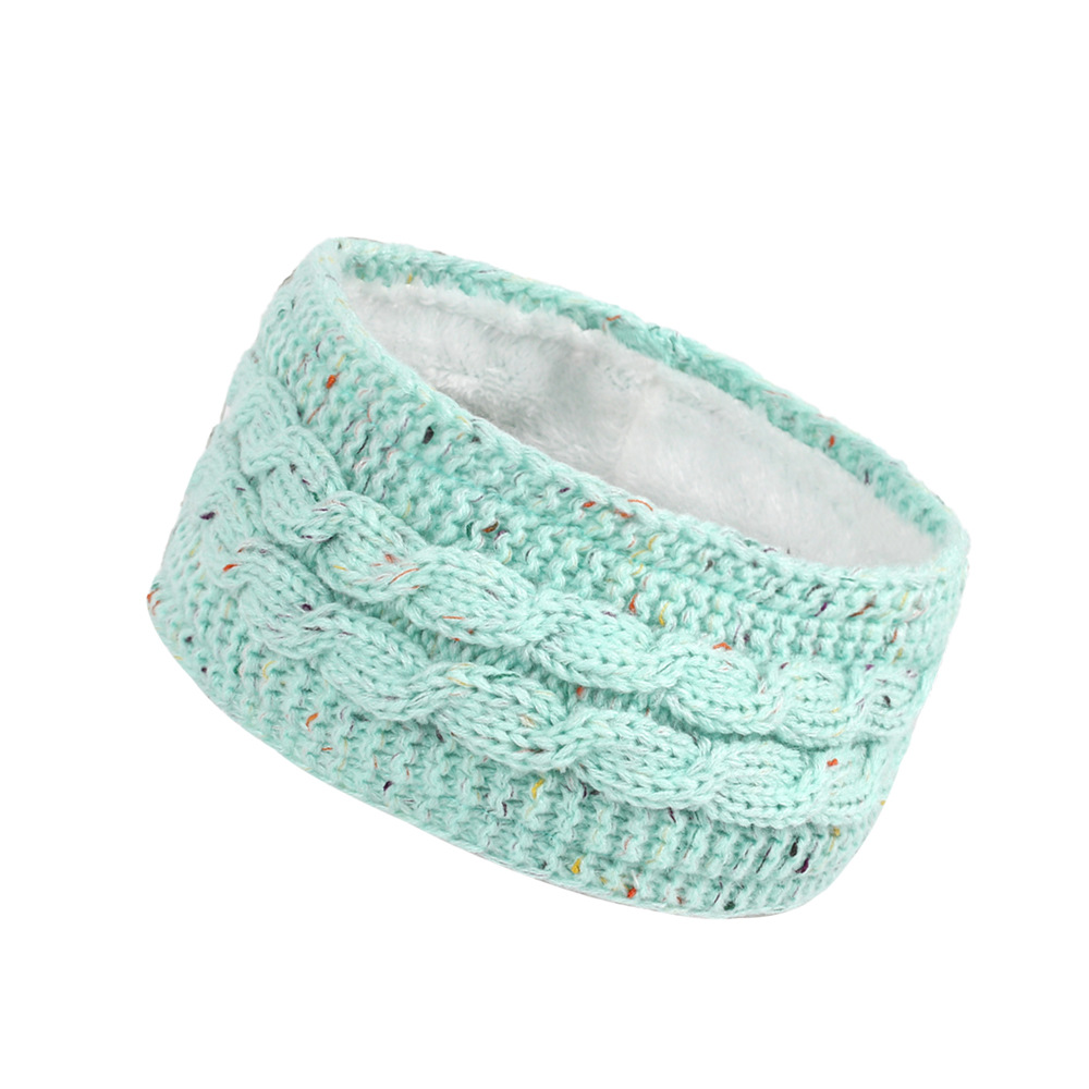 Gebreide haarband winter warm wol oorwarmer voor dames_voghion.com